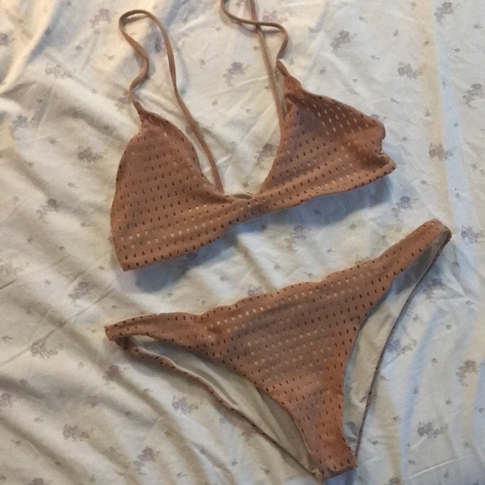 Acacia Swim NaPali Hookipa Nude Mesh Bikini Set